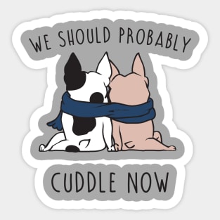 Cuddle Now - Frenchie Sticker